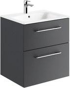 Geberit Selnova Square lavoar cu dulap 60 cm grafit 501.237.00.1