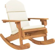 vidaXL Scaun de grădină Adirondack cu perne, lemn masiv acacia