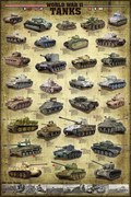 Poster Tanks of WWII