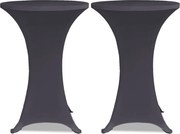 vidaXL Husă elastică pentru masă, 2 buc., antracit, 60 cm