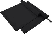 vidaXL Prosoape Sport 2 pcs Negru 180 x 90 cm Poliester și poliamidă