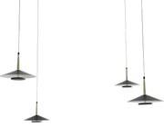 Lustra cu 4 pendule LED design tehnic ORION MA-7307