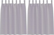 vidaXL Perdele Opaque cu Inel 2 pcs Gri Metalic 140 x 140 cm Poliester