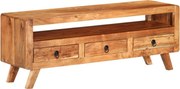 vidaXL Comodă TV, 110x30x40 cm, lemn masiv de acacia