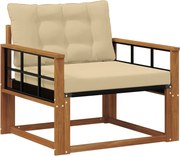 vidaXL Set de canapele de exterior Lemn solid de Acacia și Textilene
