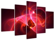 Tabloul modern cu abstacție roz (150x105 cm)