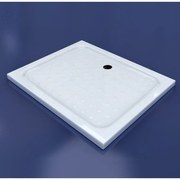 Dotty || 80x100x5 cm Cădiță de duș pătrat, acril, cu sifon inclus