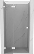 Mexen Lunar uși de duș batante pe stânga 90 cm, transparent, alb - 834-090-000-20-00-L
