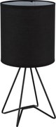 Globo 21734S - Lampă de masă TAMIAN 1xE14/40W/230V neagră