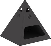 vidaXL Cuptor de foc Negru 50 x 50 x 51 cm Oțel