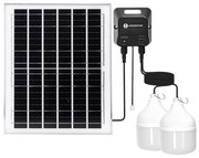 Lustră LED solară Aigostar 2xLED/70W/12V 12000 mAh 6500K d. 12 cm