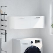 vidaXL Dulap de perete, alb, 100x36,5x35 cm, lemn compozit