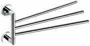 SAPHO XR407 X-Round suport triplu pentru prosoape,rotativ, 45 cm, argintiu