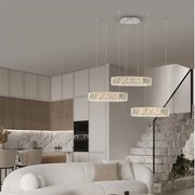 Lustra suspendata LED, cristale sticla ARIETTA