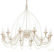 Candelabru clasic modelat si pictat manual finisaj alb antichizat CORTE SP12 097664