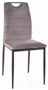 Scaun de bucaterie Rip Velvet, gri