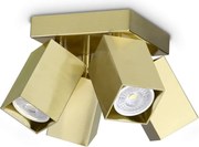 Plafoniera DYNAMITE PL4 SQUARE OTTONE