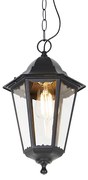 Lampă suspendată clasică de exterior neagră IP44 - Havana Up
