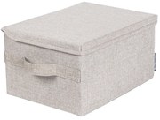 Cutie de depozitare bej din material textil cu capac 35x19x26 cm Soft Storage – Bigso Box of Sweden