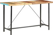 vidaXL Masă de bar, 180 x 70 x 107 cm, lemn masiv reciclat