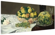 Tablou - Edouard Manet, Still Life with Melon and Peaches, reproducere (120x50 cm)