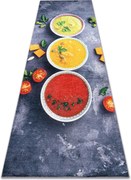 ANDRE 33290 covor lavabil Sosuri bucatarie anti-alunecare - gri / galben