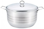 Semi-Oală din Inox, 26 Litri, Bază 3 Straturi (Inducție), Capac din Inox