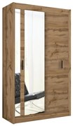 Dulap cu oglindă SABRINA 120x215 cm, stejar woltan