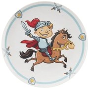 Farfurie întinsă Orion pentru copii Knight,  diam. 21 cm