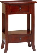 vidaXL Masă de consolă Maro 50 x 29,5 x 76 cm Lemn masiv de mahon