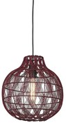 Lustra/Pendul Eco, Bambus, Mendoza visiniu, S