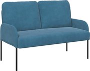 vidaXL Canapele cu pernă 110cm albastru placaj