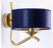 Jupiter 2115 - Aplică de perete KASZMIR 1xE27/15W/230V albastru/auriu