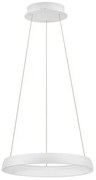 Lustra circulara aluminiu alb LED CCT OVIA 45cm