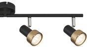 Spot Globo 57917-4G MASON 4xGU10/25W/230V negru/auriu