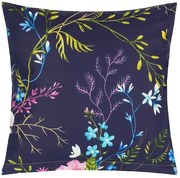 Bellatex Husă pentru pernă Floare de măr, albastruînchis, 40 x 40 cm