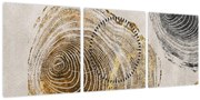 Tablou - Abstract triburi (cu ceas) (90x30 cm)