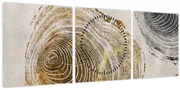 Tablou - Abstract triburi (cu ceas) (90x30 cm)
