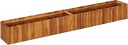vidaXL Strat înălțat de grădină, 200x30x25 cm, lemn masiv de acacia