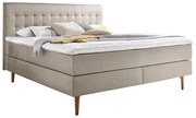 Pat boxspring bej 160x200 cm Massello – Meise Möbel