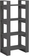 vidaXL Bibliotecă/Separator cameră,gri, 60x35x125 cm, lemn masiv pin