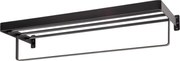 Cuier de perete pentru prosoape HANDY 60x22 cm, negru