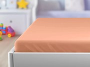 Cearsaf Jersey pentru patut copii cu elastic 70x140 cm Caisa