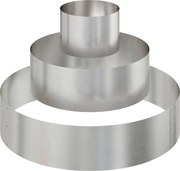 vidaXL Vază pentru Grădină Argintiu 90 x 90 x 20 cm Oţel inoxidabil