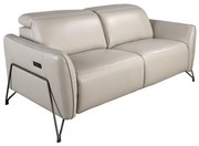 Canapea 2 locuri design italian, Functia Relax, Cowhide sand