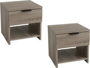 Noptiere HAVANA (2 buc), stejar trufa