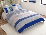 Lenjerie de pat din bumbac Renforcé LUKA albastru Dimensiune lenjerie de pat: 2 buc 70 x 90 cm | 200 x 220 cm