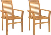 vidaXL Scaun de sufragerie 4 pcs Maro 62 x 55 x 94 cm
