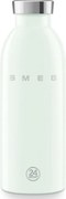 Sticla termos SMEG Clima 50's Style WBF01PG, 500 ml, Inchidere ermetica, Pereti dubli, Otel inoxidabil 18/8, Verde