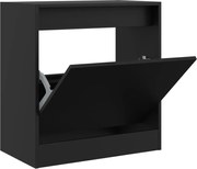 vidaXL Pantofar, negru, 60x34x63,5 cm, lemn compozit